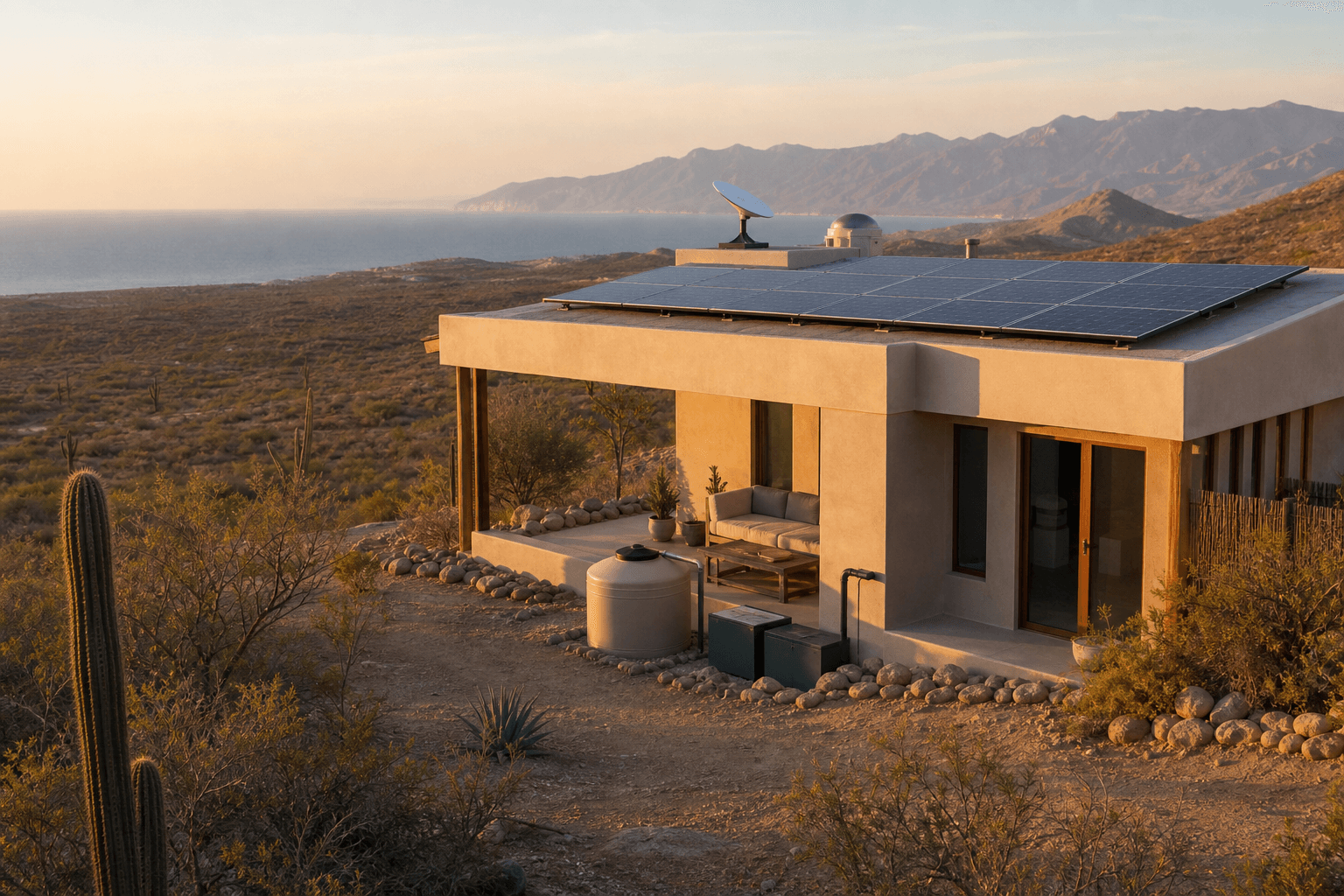 Baja California Sur home and coastal landscape